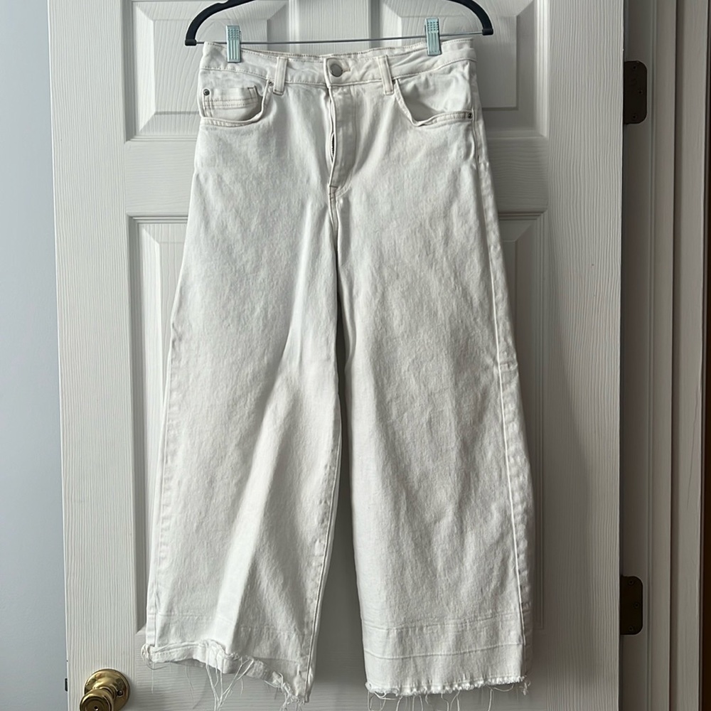H&M wide leg jeans size 8